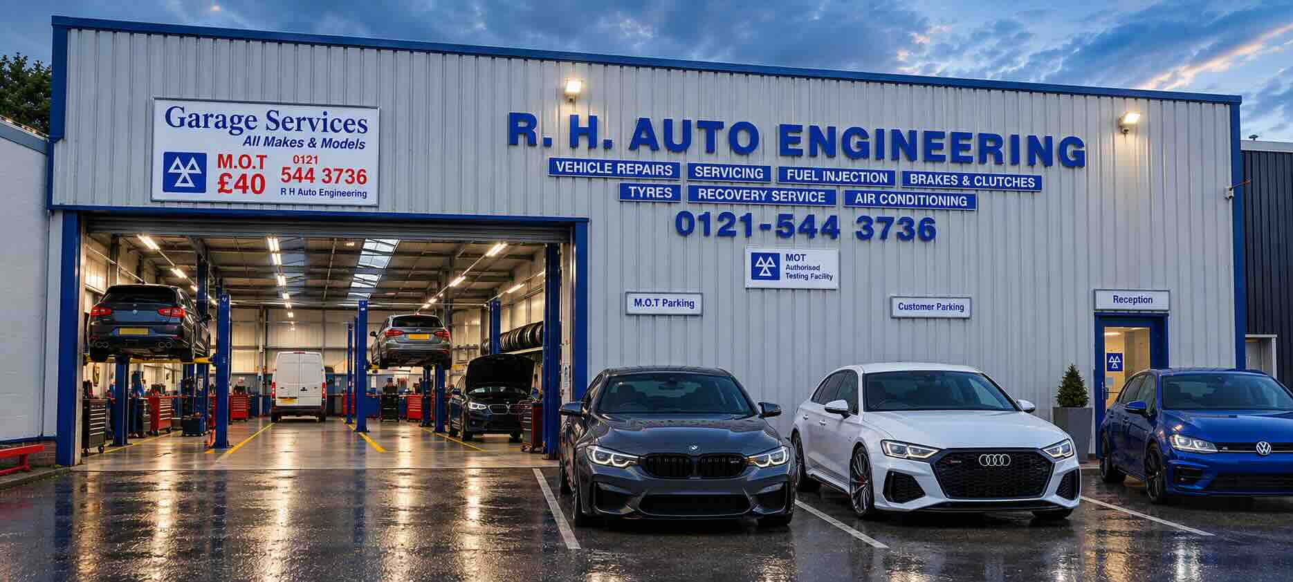 RH Auto Engineering garage, MOT and car servicing in Oldbury